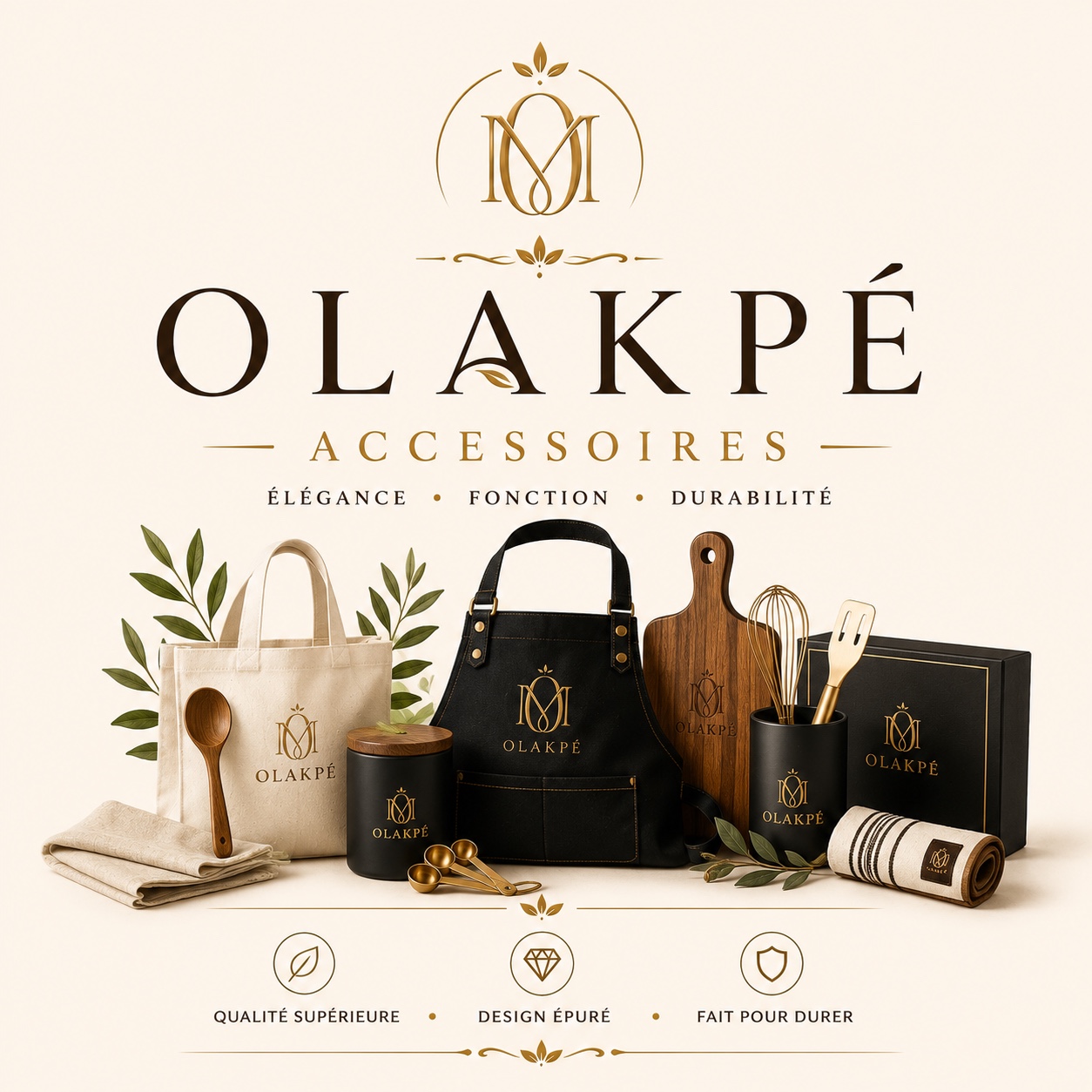 Accessoires et ustensiles de cuisine de l’univers OLAKPÉ