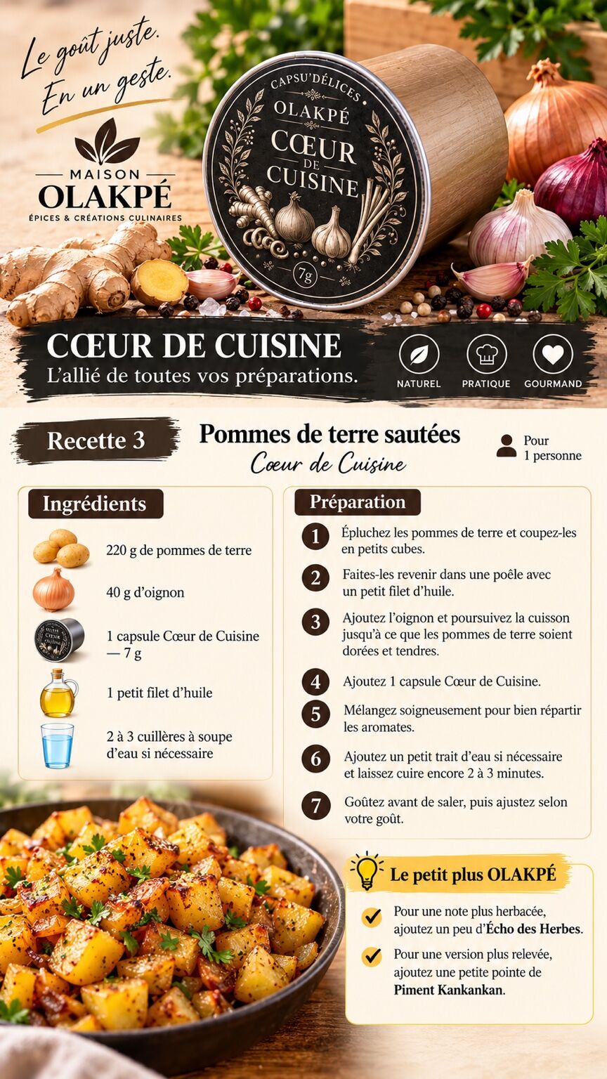 Idée recette : Pommes de terre sautées
